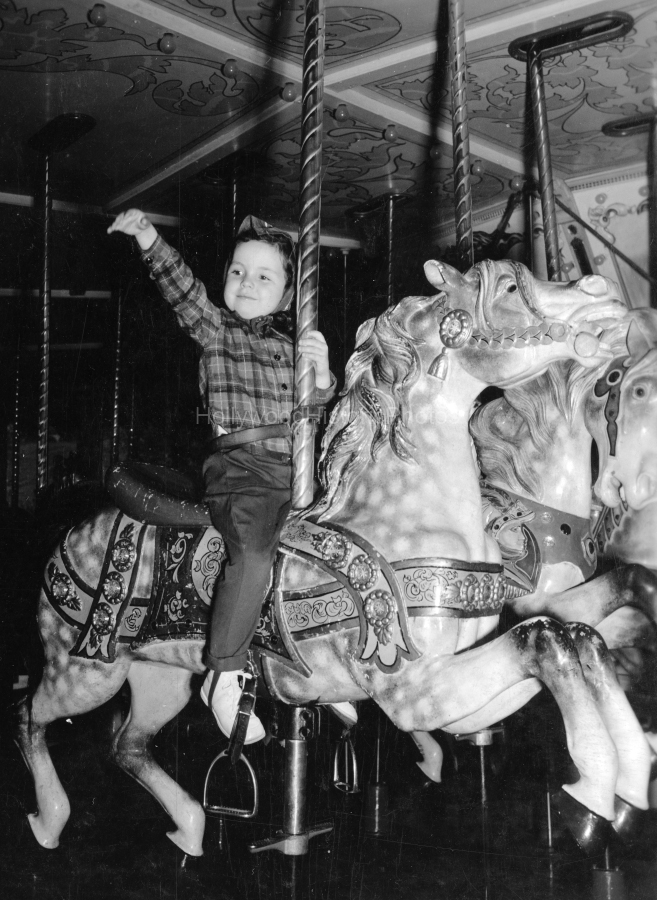 1941 Carolyn Lee rides Carousel wm.jpg